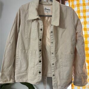 Stylish Cream Utility Jacket for Women